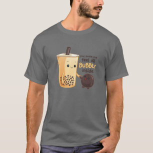 Kawaii Cute Anime Otaku Japanse Boba Tea Bubble I T-shirt