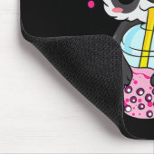 Kawaii Cute Anime Panda Boba Bubble Tea Otaku Men Muismat (Hoek)
