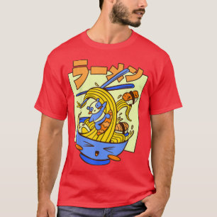 Kawaii Cute Anime Panda Otaku Japans Ramen Noodl T-shirt