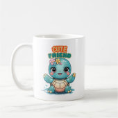 Kawaii Cute Baby Turtle Mug Koffiemok (Links)