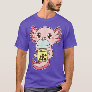 Kawaii Cute Boba Axolotl Banana Lychee Bubble Pear T-shirt