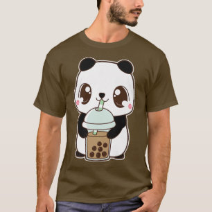 Kawaii Cute Boba Panda Beer Classic Bubble Pearl T-shirt