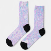 Kawaii Cute Boho Wervelende Pastel Katoensuiker Ma Sokken (Links)