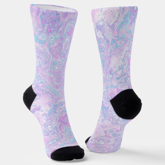 Kawaii Cute Boho Wervelende Pastel Katoensuiker Ma Sokken (Gebogen)