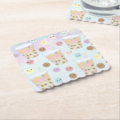 Kawaii Cute Bubble Pearl Milk Tea Tapioca Boba Kartonnen Onderzetters (Gebogen)
