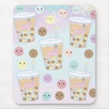 Kawaii Cute Bubble Pearl Milk Tea Tapioca Drink