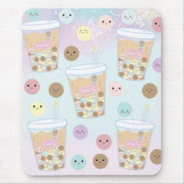 Kawaii Cute Bubble Pearl Milk Tea Tapioca Drink Muismat
