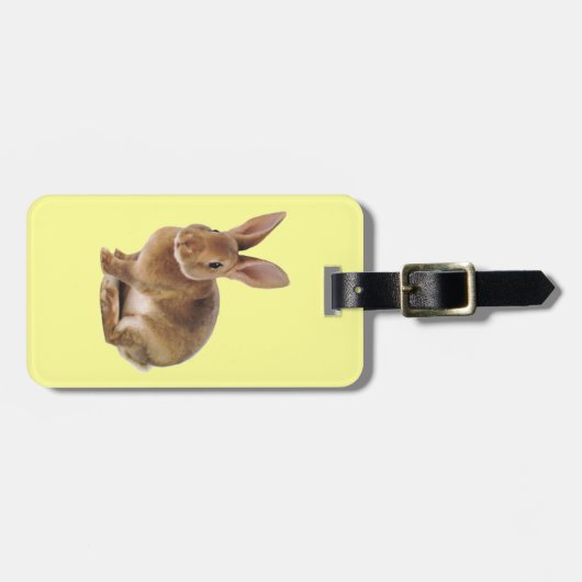 Kawaii Cute Bunny Rabbit Bagagelabel (Voorkant horizontaal)