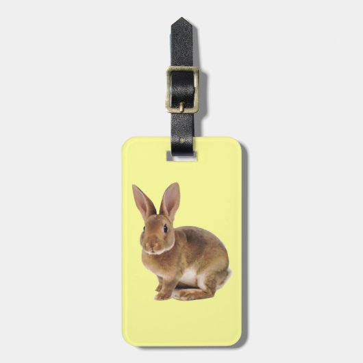 Kawaii Cute Bunny Rabbit Bagagelabel (Voorkant verticaal)
