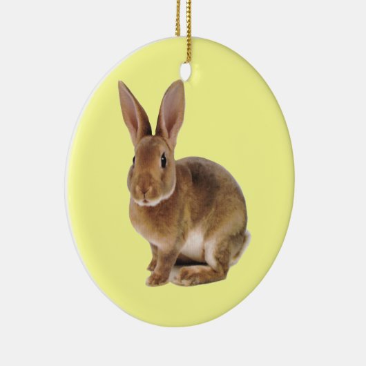 Kawaii Cute Bunny Rabbit Keramisch Ornament (Rechts)