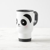 Kawaii Cute Cartoon Panda Beer Aangepaste naam Reisbeker (Voorkant rechts)