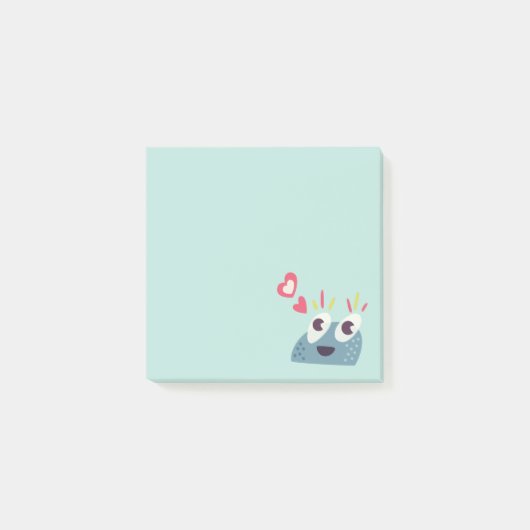 Kawaii Cute Cartoon Snoep Character Post-it® Notes (Voorkant)