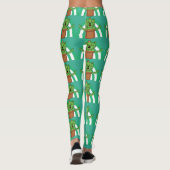 Kawaii Cute Cat Cactus Plant Pet Leggings (Achterkant)