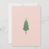 Kawaii Cute Cat & Christmas Tree Kaart (Achterkant)