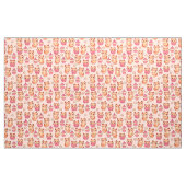 Kawaii Cute Cats and Cupcakes Pink Pattern Stof (Yard (91,4 cm))