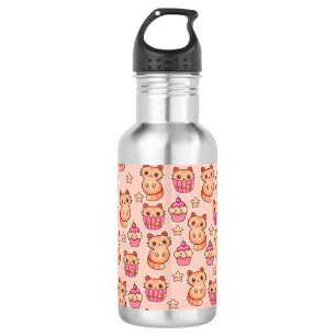Kawaii Cute Cats and Cupcakes Pink Pattern Waterfles