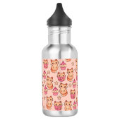 Kawaii Cute Cats and Cupcakes Pink Pattern Waterfles (Links)