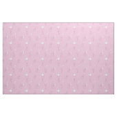 Kawaii Cute Cats Moon Stars Pink Pattern Fabric Stof (Fat Quarter)