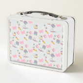 Kawaii Cute Cats & Pastel Stationery Lunchbox (Achterkant)