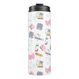 Kawaii Cute Cats & Pastel Stationery Thumbler  Thermosbeker