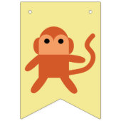 Kawaii Cute Cheeky Monkey Vlaggetjes (Tweede vlag)