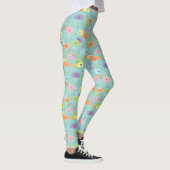 Kawaii Cute Cloud Sun Moon Gender Neutral Pattern Leggings (Rechts)