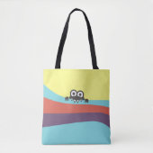 Kawaii Cute Creature Rainbow Colorful Tote Bag (Voorkant)