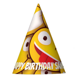 Kawaii Cute Emoji Emoticon Birthday. Feesthoedjes