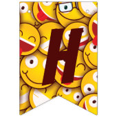 Kawaii Cute Emoji Emoticon Birthday. Vlaggetjes (Tweede vlag)