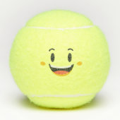 Kawaii Cute Emoticon Emoji Face Tennisballen (Voorkant)