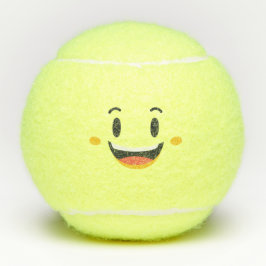 Kawaii Cute Emoticon Emoji Face Tennisballen
