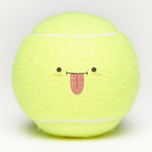 Kawaii Cute Emoticon Emoji Tennisballen
