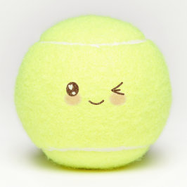 Kawaii Cute Emoticon Emoji Tennisballen