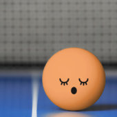 Kawaii Cute Funny Face. Emoji. Emoticon. Pingpongbal (Net)