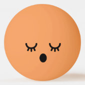 Kawaii Cute Funny Face. Emoji. Emoticon. Pingpongbal (Voorkant)