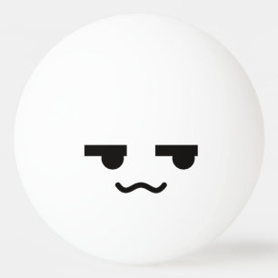 Kawaii Cute Funny Face. Emoji. Emoticon. Pingpongbal