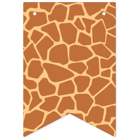 Kawaii Cute Giraffe Pattern. Vlaggetjes (Tweede vlag)