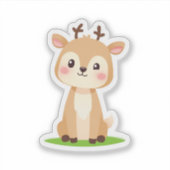 Kawaii Cute Hert Sticker  (Voorkant)