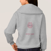 Kawaii Cute Kat Miauwen T-Shirt (Achterkant)
