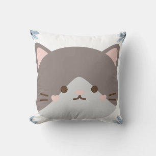 Kawaii Cute Kattengezicht Kussen