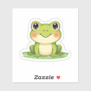 Kawaii Cute Kikker Sticker