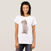 Kawaii Cute Konijn Konijn T-shirt (Voorkant volledig)