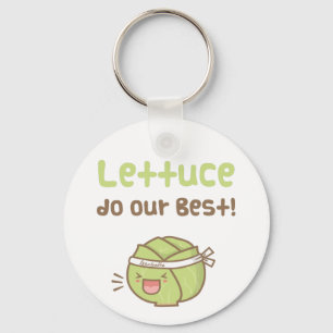 Kawaii Cute Lettuce doet onze beste Humor Sleutelhanger