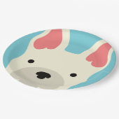 Kawaii Cute Little Puppy Dog. Papieren Bordje (Gekanteld)