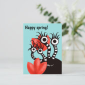 Kawaii Cute Monster Kinder Briefkaart (Staand voorkant)