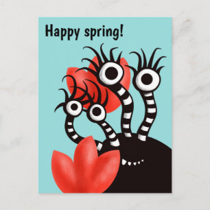 Kawaii Cute Monster Kinder Briefkaart