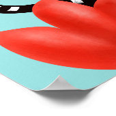 Kawaii Cute Monster Kinder Poster (Hoek)