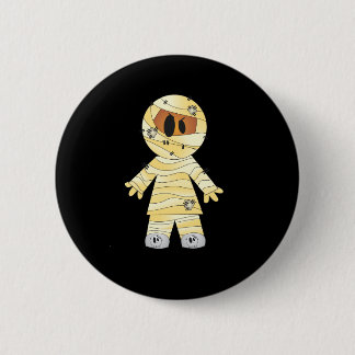 Kawaii Cute Mummy Halloween Ronde Button 5,7 Cm