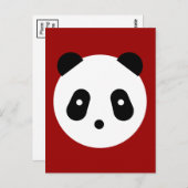 Kawaii ~ Cute Panda Face Briefkaart (Voorkant / Achterkant)