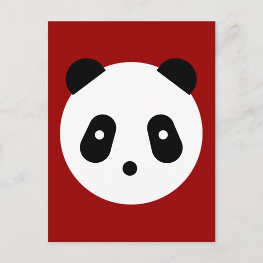 Kawaii ~ Cute Panda Face Briefkaart (Voorkant)